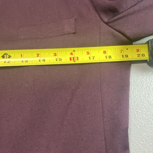 Vintage CASUAL CORNER 2 Piece Suit Set Skirt Blazer Petite 10 Womens 10P Purple - Picture 9 of 16